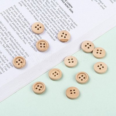 Natural Round 4 Hole Buttons NNA0VFH-1