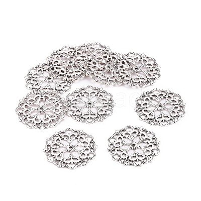 Tibetan Style Filigree Joiners Links X-TIBE-A11623-AS-LF-1