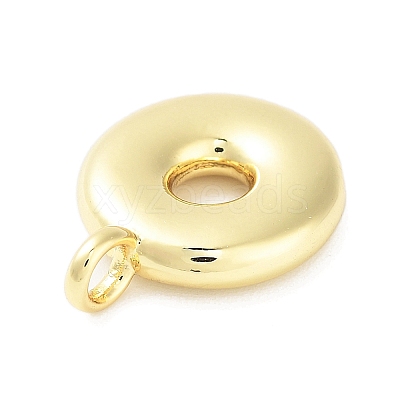Rack Plating Brass Balloon Letter Pendants KK-C050-01G-O-1