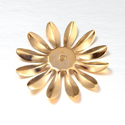 Multi-Petal Flower Iron Bead Caps X-IFIN-N3296-02-1