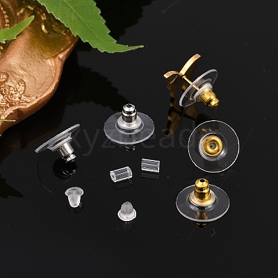 700Pcs 4 Styles Plastic Ear Nuts FIND-YW0006-83-1