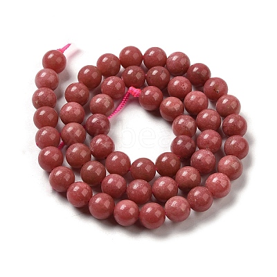 Natural Thulite Beads Strands G-Z044-A02-03-1