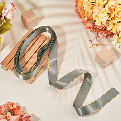 5M Polyester Gold Edged Satin Ribbon OCOR-TADJ0001-05I-1