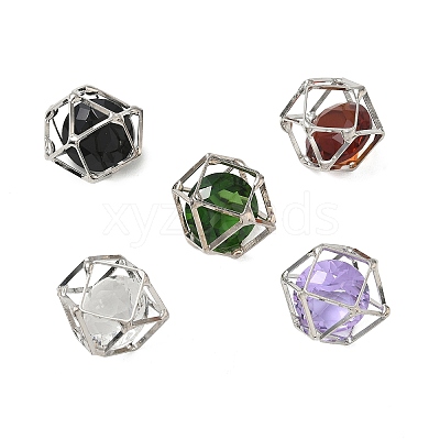 Brass & Glass Pendants KK-CBA74BF-04P-1
