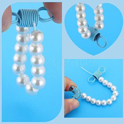 20Pcs Baking Paint Alloy Spring Connector Charms FIND-SC0008-33-1