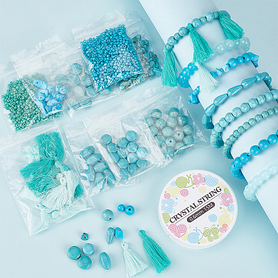 DIY Stone Bracelet Making Kit DIY-NB0009-30-1