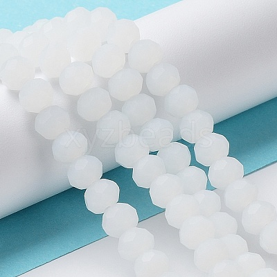 Imitation Jade Solid Color Glass Beads Strands EGLA-A034-J3mm-MD05-1