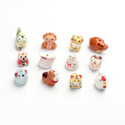 Handmade Porcelain Beads X-PORC-I008-M-1