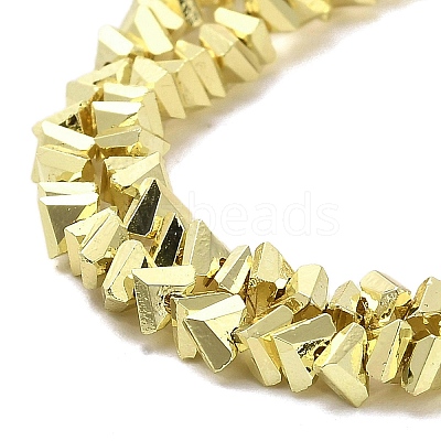Electroplate Glass Beads Strands X-EGLA-D030-16A-03-1
