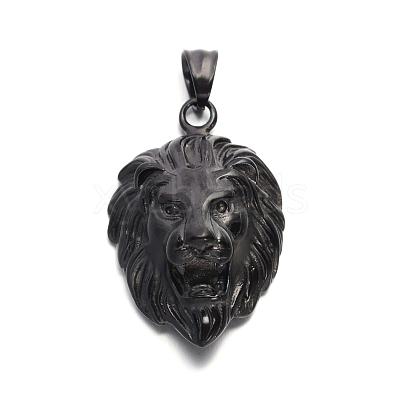 Lion Retro 304 Stainless Steel Pendants STAS-F011-38B-1