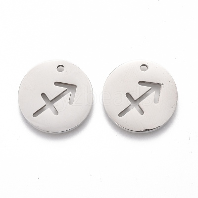 Tarnish Resistant 201 Stainless Steel Pendants STAS-Z001-B-12P-1