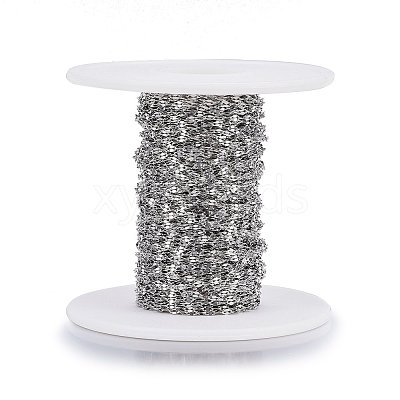 Tarnish Resistant 304 Stainless Steel Dapped Chains STAS-P213-06P-1