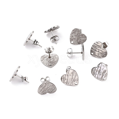 Non-Tarnish 304 Stainless Steel Stud Earring Findings STAS-I183-05B-P-1