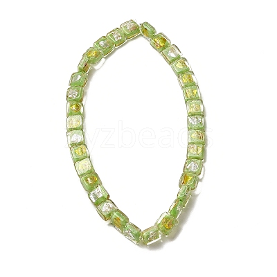 Handmade Gold Foil and Silver Foil Lampwork Beads FOIL-C001-01A-10-1