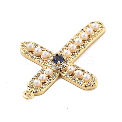 Brass Micro Pave Cubic Zirconia Pendants KK-L228-29G-1