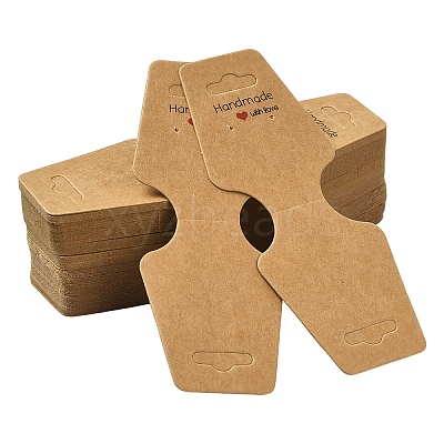 150Pcs Cardboard Fold Over Paper Display Hanging Cards CDIS-YW0001-22-1