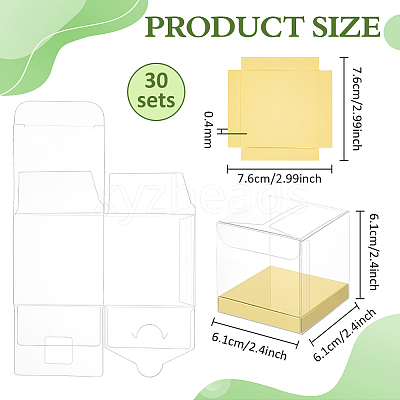 Folding PVC Gift Storage Boxes CON-WH0110-57B-1
