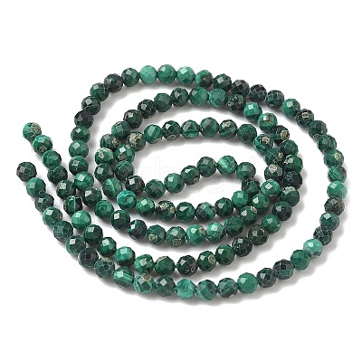 Natural Malachite Beads Strands G-D306-A02-3mm-B-1