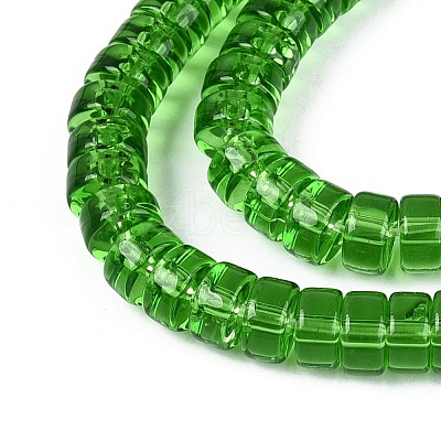 Transparent Glass Beads Strands GLAA-N026-3x6mm-T09-1