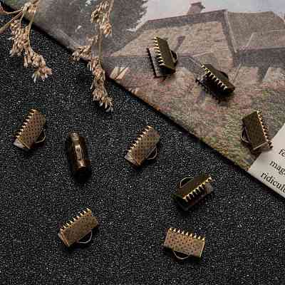 Iron Ribbon Crimp Ends X-E143Y-AB-1