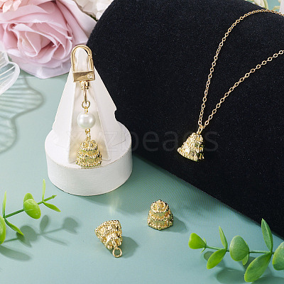 2 Pcs Brass Pendants KK-TA0003-11G-1