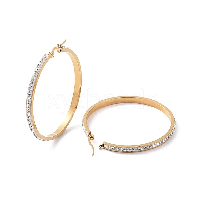 304 Stainless Steel Hoop Earrings EJEW-N0031-11G-01E-1