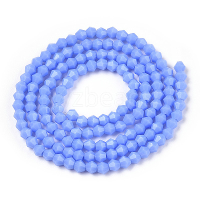 Opaque Solid Color Imitation Jade Glass Beads Strands EGLA-A039-P2mm-D19-1