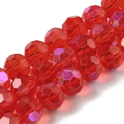 Electroplate Transparent Glass Beads Strands LS-EGLA-A035-T8mm-L01-1