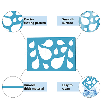Acrylic Earring Handwork Template DIY-WH0359-064-1