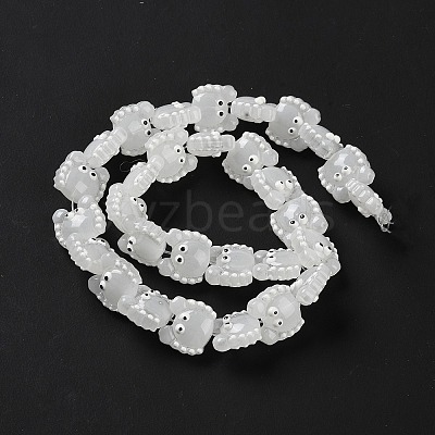 Transparent Glass Beads Strands LAMP-L078-010I-1
