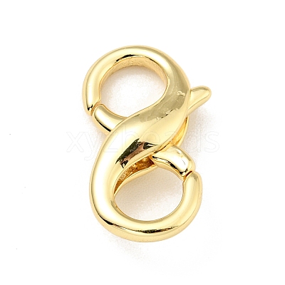 Brass Double Opening Lobster Claw Clasps KK-G416-53G-1