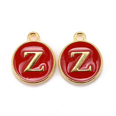 Golden Plated Alloy Enamel Charms ENAM-S118-03Z-1