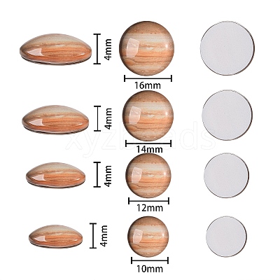 Luminous Glass Cabochons GLAA-SZ0001-13-1