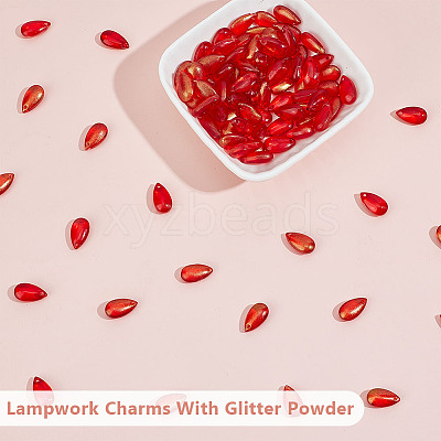 100Pcs Lampwork Charms FIND-OC0003-91C-1