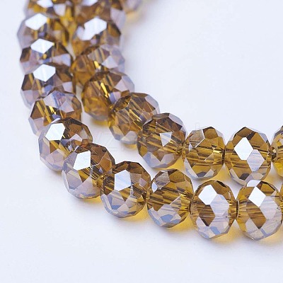 Electroplate Glass Beads Strands EGLA-A034-T3mm-A12-1