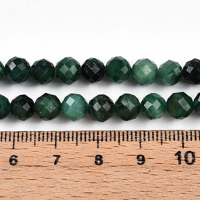 Natural Fuchsite Beads Strands G-S345-6mm-33-1