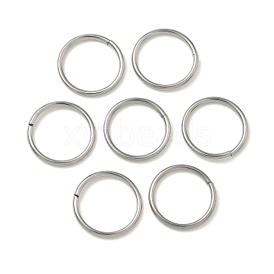 Tarnish Resistant 304 Stainless Steel Open Jump Rings STAS-J013-14xx1.2mm-01-1