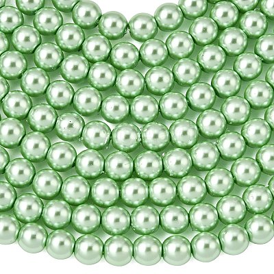 Eco-Friendly Glass Pearl Beads HY-J002-6mm-HX066-1