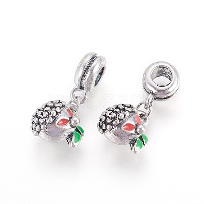 Alloy Enamel European Dangle Charms ENAM-F098-01AS-1