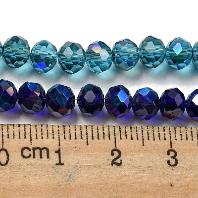 Electroplate Glass Beads Strands EGLA-A034-T6mm-I-1