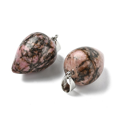Natural Rhodonite Pendants GG-K002-13G-1