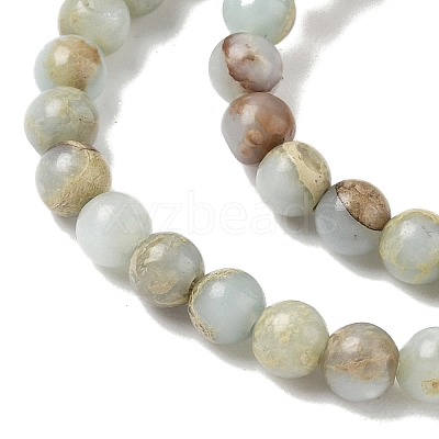 Natural Shoushan Stone Beads Strands G-B155-A01-4mm-1