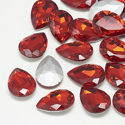 Pointed Back Glass Rhinestone Cabochons RGLA-T081-18x25mm-07-1
