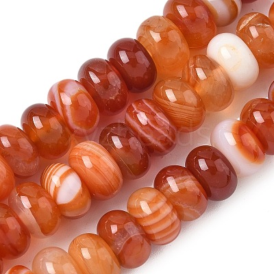 Natural Red Agate Beads Strands G-H295-C03-20-1