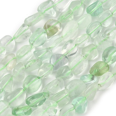 Natural Green Fluorite Beads Strands G-D339-A01-1