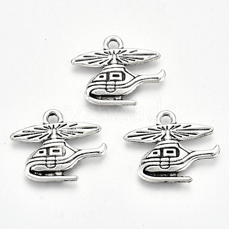 Tibetan Style Alloy Pendants TIBE-S323-058AS-RS-1