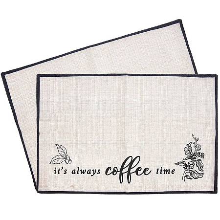 Coffee Theme Diablement Fort Cup Mats AJEW-WH0201-007-1