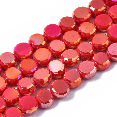 Electroplate Glass Beads Strands EGLA-Q125-002-A05-1