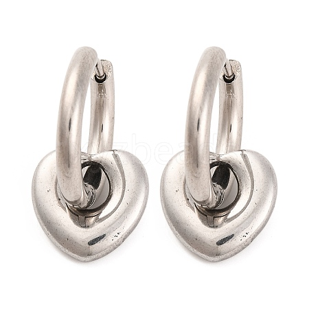 Non-Tarnish 304 Stainless Steel Hoop Earrings for Women EJEW-Z057-14P-03-1