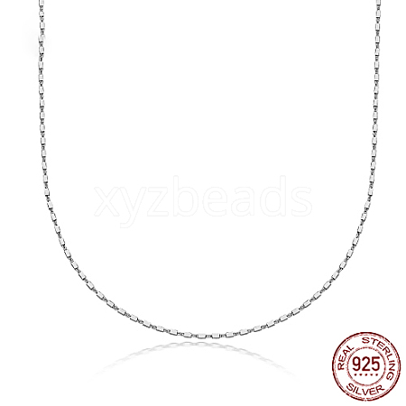 Anti-Tarnish 925 Sterling Silver Chain Necklace HY1372-3-1